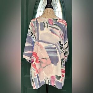 EUC “Watercolor” Painted Tunic Top